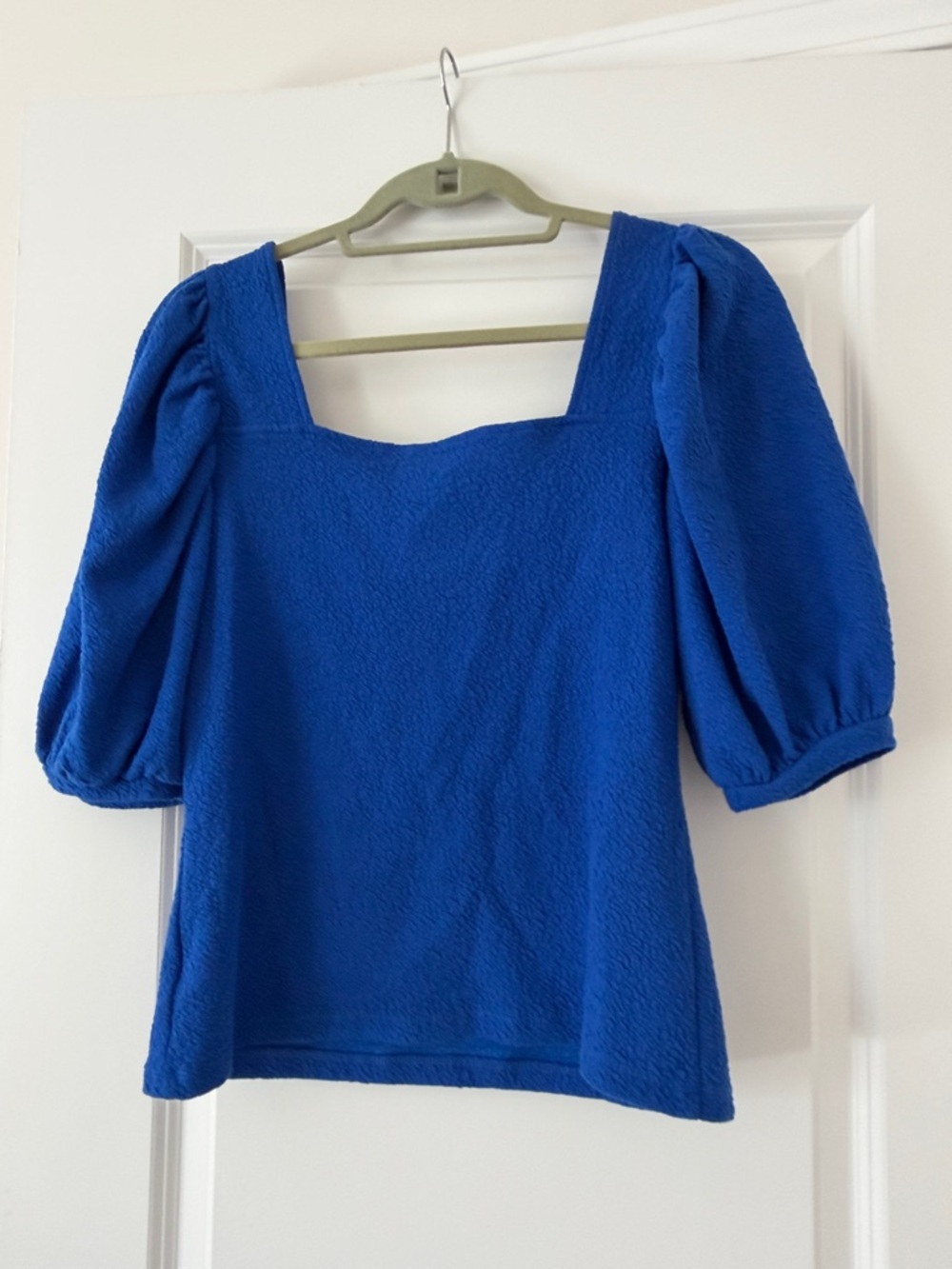 a new day Royal Blue Square Neck Puff Sleeve Top - Picture 3 of 3